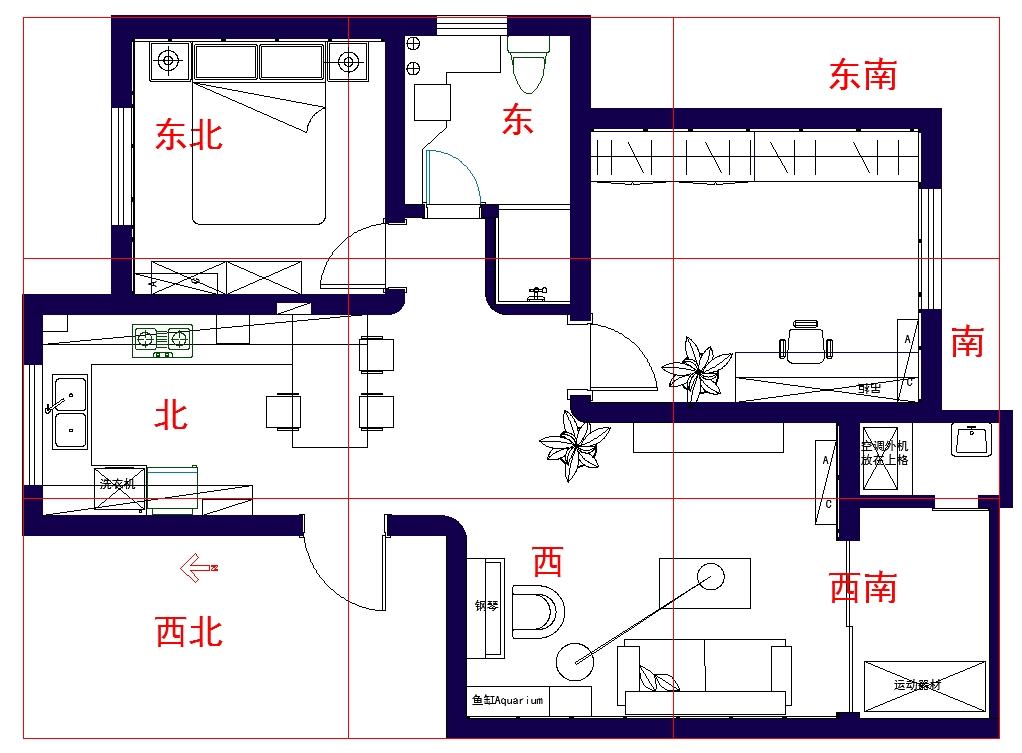 西北缺角影响男主人的运势